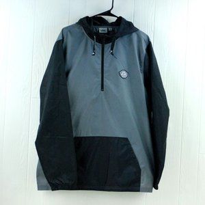 Vans Light Rain Coat Pull Over Hoodie Quarter Zip Off The Wall Men's L Large